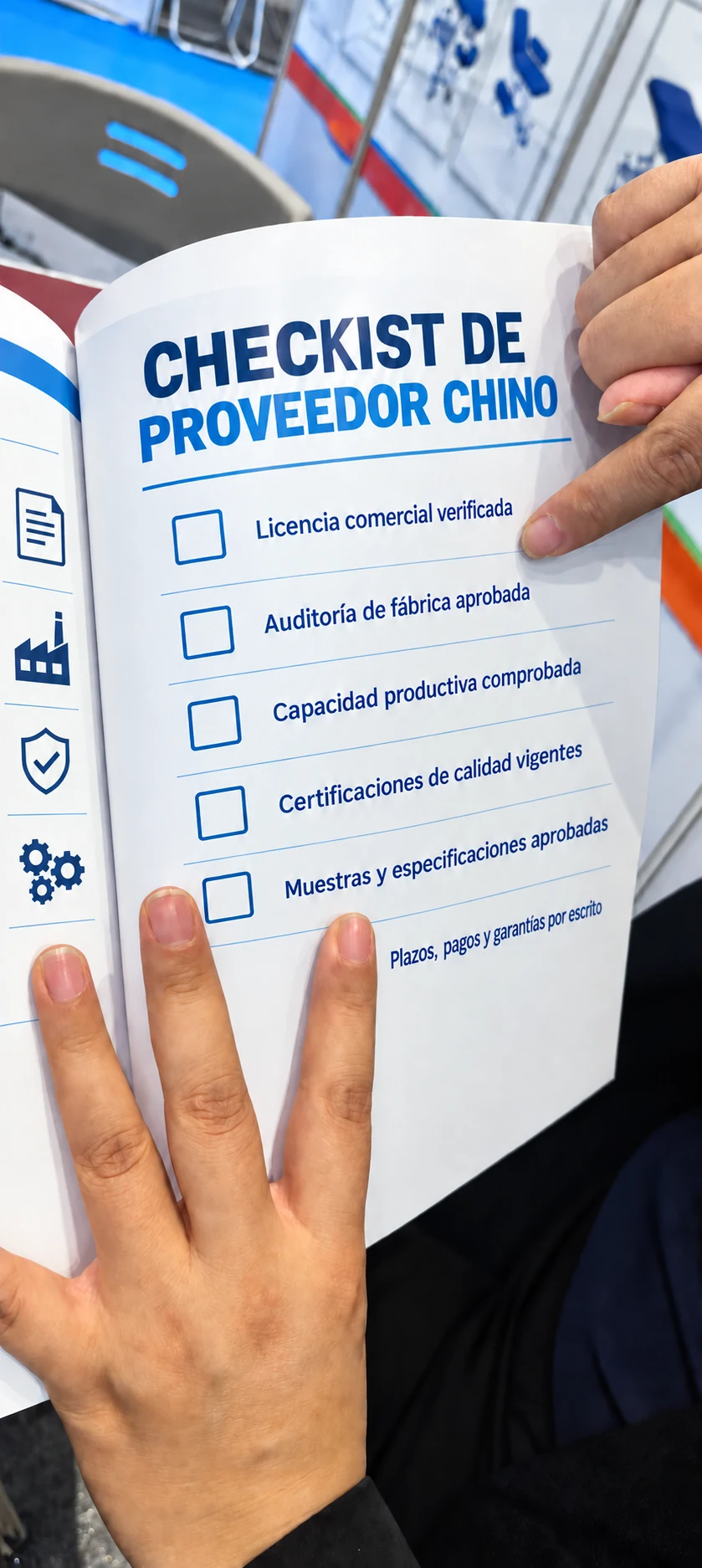 Checklist de requisitos para evaluar un proveedor chino
