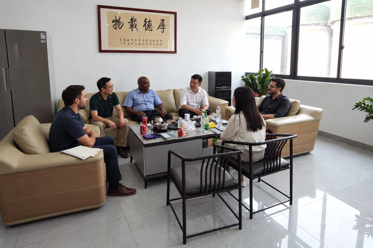 Reuni&oacute;n de coaching intercultural de negocios